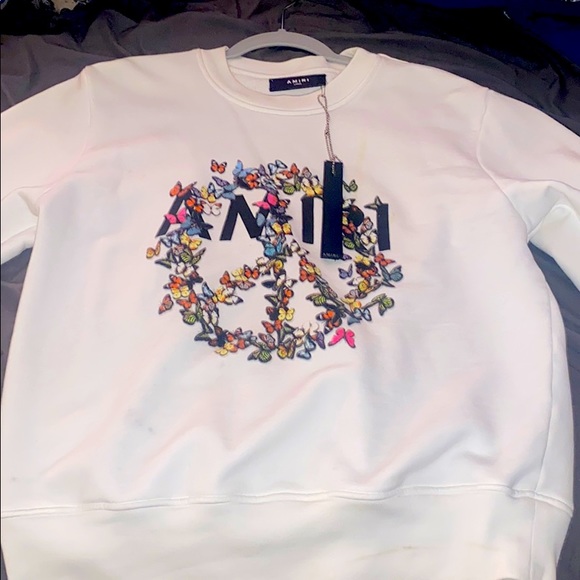 COPY - AMIRI Peace Butterfly Crew Neck - Picture 1 of 3